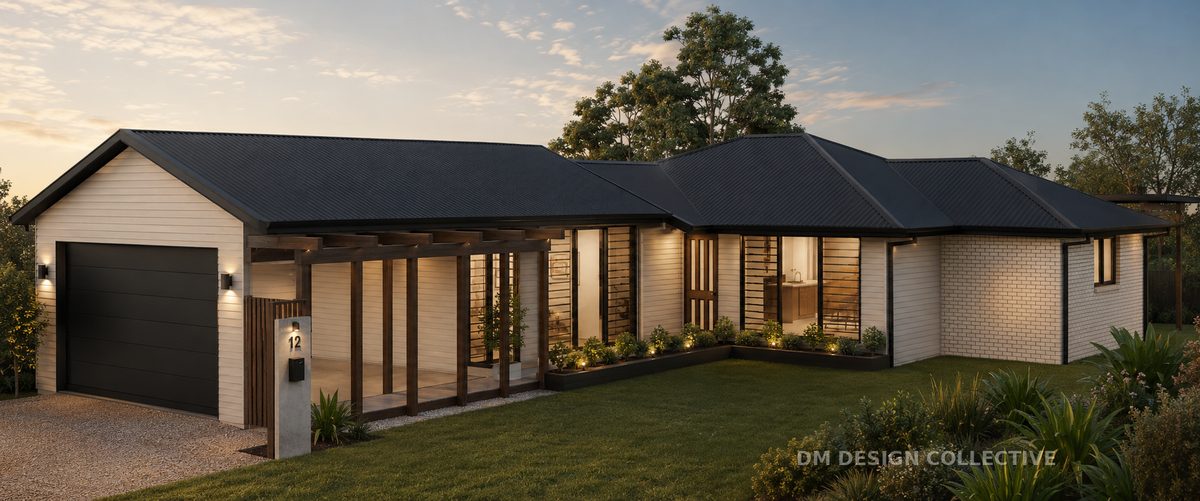 Currumbin carport and front extension render — Gold Coast QLD